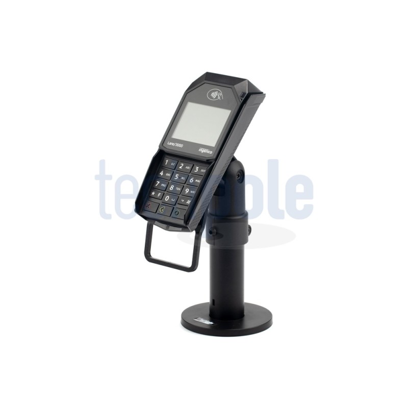 Soporte en acero con sistema UPM para el datáfono de Ingenico LANE 3000
