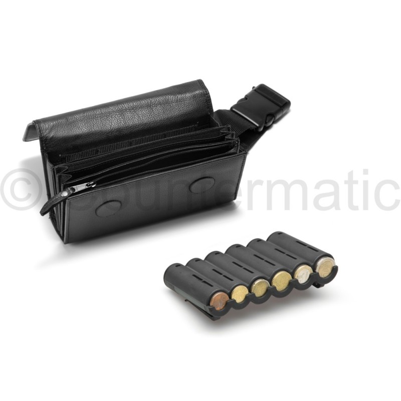 Monedero de piel para camareros